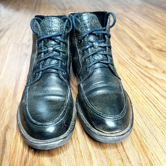 BED STU Curtis II Moc Toe Boot Weathered Graphite Dip Dyed Black - Size 8 Men - Picture 4 of 9